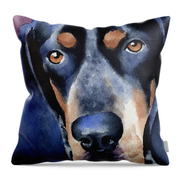 Dog Puppy Bluetick Coonhound Throw Pillow Case